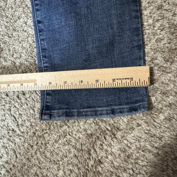 Levis 314 Shaping Straight Jeans Womens 27x32 Blue Denim Stretch Mid Rise - Picture 2 of 12